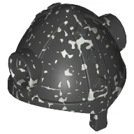 Helmet Viking with Side Horn Holes / Speckle Black-Silver