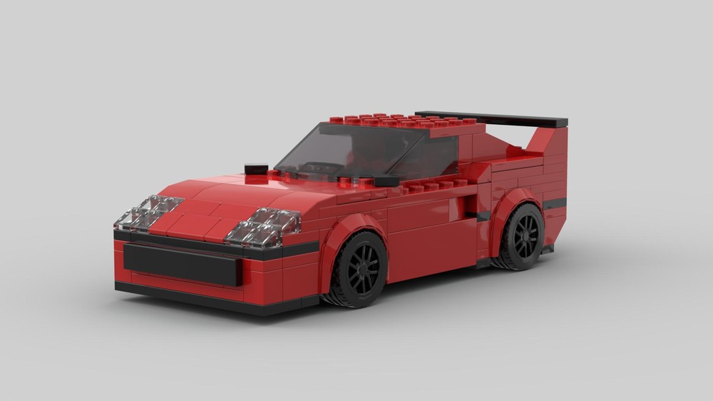 Lego 8 stud wide Ferrari F40