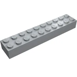 Brick 2 x 10 / Light Bluish Gray