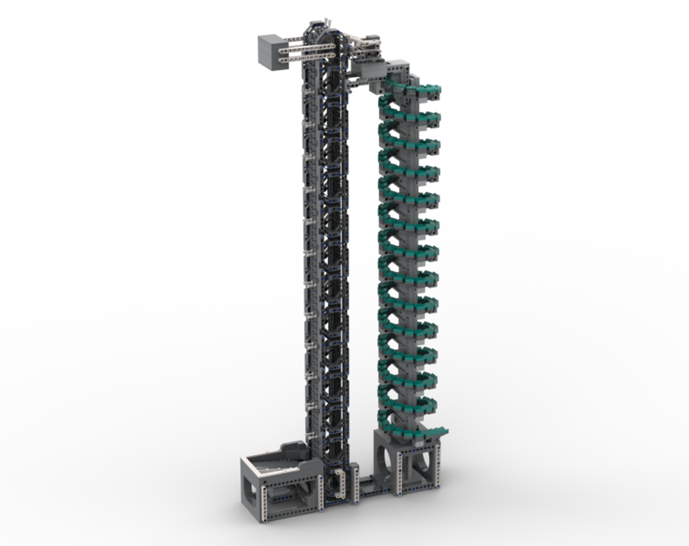 Lego Conveyor with Cheese Spiral