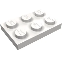 Plate 2 x 3 / Very Light Bluish Gray