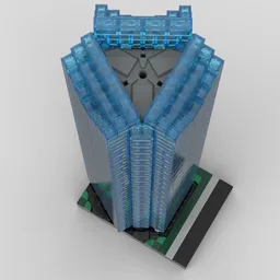 Devon Tower at 1/650th Scale