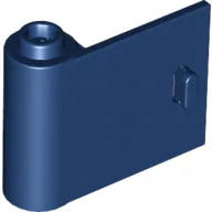 Door 1 x 3 x 2 Left - Open Between Top and Bottom Hinge / Dark Blue