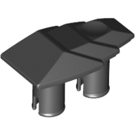 Lego Fairing 1 x 2 Stepped with Two Pins / Black