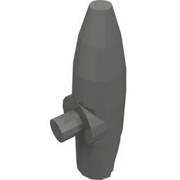 Headwear Accessory Floodlight for Helmet, with Holes (Star Wars Clone Trooper) / Dark Bluish Gray