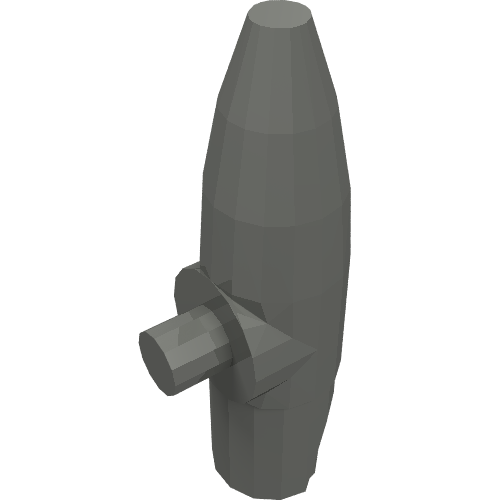 Lego Headwear Accessory Floodlight for Helmet, with Holes (Star Wars Clone Trooper) / Dark Bluish Gray