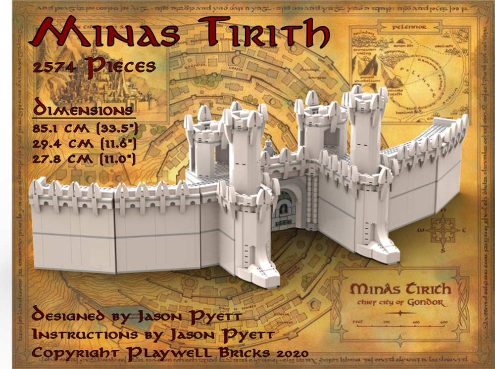 Lego The Walls of Minas Tirith