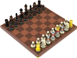 German Knight - Staunton Chess Set, Wooden Pieces