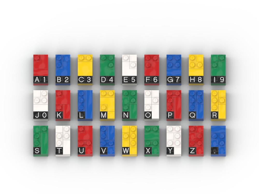 Lego Buildable Braille Bricks