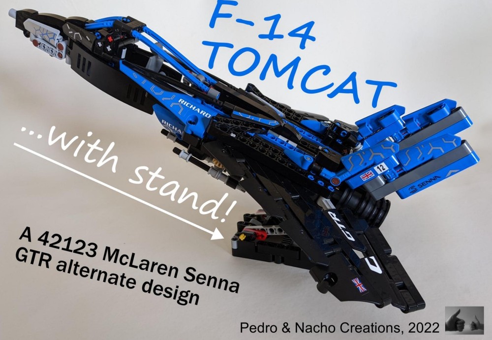 Lego F-14 Tomcat... with stand! (42123 McLaren Senna GTR)