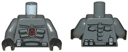 Torso Space Police 3 Officer Pattern / Dark Bluish Gray Arms / Black Hands