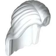 Hair Long Parted in Center / White