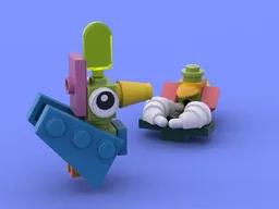 A bird and a duck