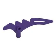 Weapon Scythe / Crescent Blade Serrated with Bar / Dark Purple