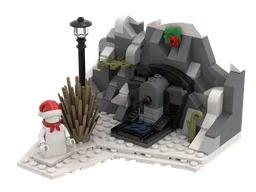 Winter Scene: Fountain in the Rock