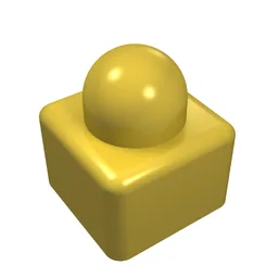 Primo Brick 1 x 1 / Yellow