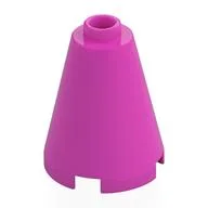 Cone 2 x 2 x 2, Open Stud / Dark Pink