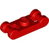 Plate Special 1 x 1 with Handle on 2 Ends / Red