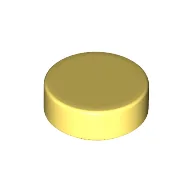 Tile Round 1 x 1 / Bright Light Yellow