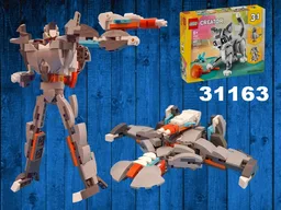 Megatron (Transformers Prime) using LEGO Creator 31163 : Playful cat