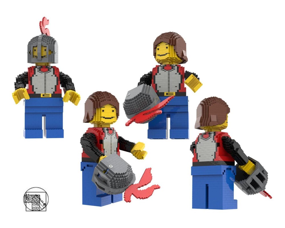 Lego Maxi Figure classic Knight with Elmet