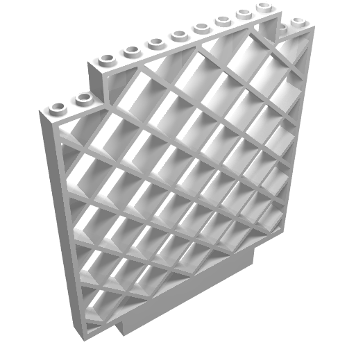 Lego Belville, Wall, Lattice 12 x 1 x 12 Square / White