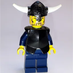 Viking Warrior - Black Breast Plate, Dark BLue Legs