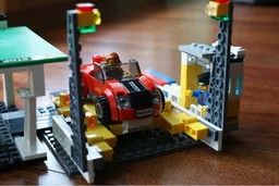 Mechanic with petrol station