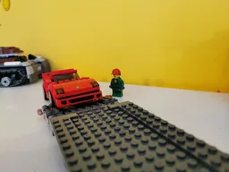 Grey trailer for heavy cargo