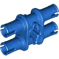Technic Pin Double with Axle Hole / Blue