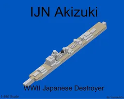 1:450 scale IJN akizuki