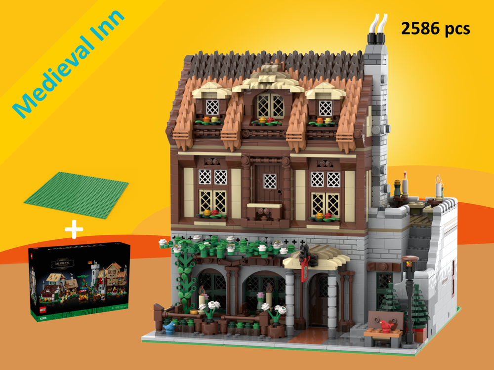 Lego Medieval Inn - 10332 Medieval Town Square Modification