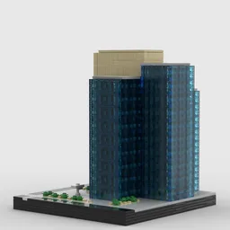 Chase Tower at 1/650th Scale