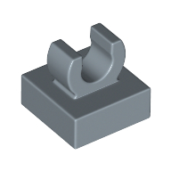 Lego Tile Special 1 x 1 with Clip with Rounded Edges / Sand Blue