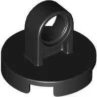 Tile Special Round 2 x 2 - Thick Lifting Ring / Black