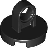 Lego Tile Special Round 2 x 2 - Thick Lifting Ring / Black