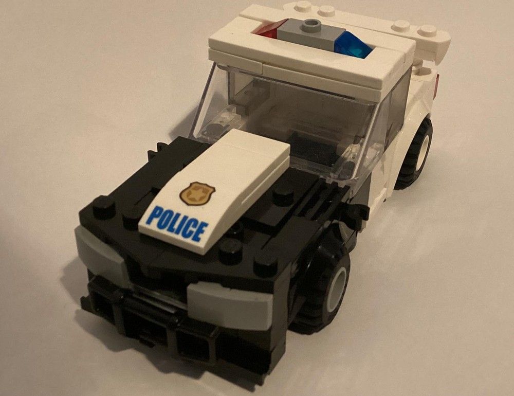 Lego Black and white police car