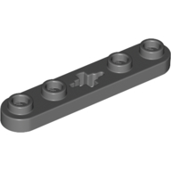 Lego Technic Plate 1 x 5 with Smooth Ends, 4 Studs and Centre Axle Hole / Dark Bluish Gray