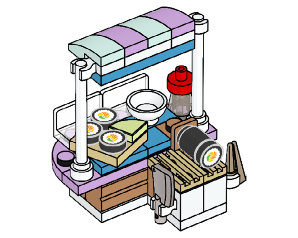 Lego Sushi stand