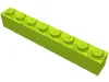 Brick 1 x 8 / Lime
