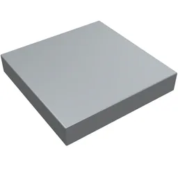 Tile 2 x 2 with Groove / Pearl Light Gray