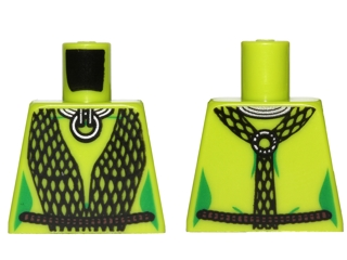 Lego Torso Black Mesh Wrap Pattern (SW Oola)