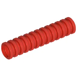 Hose, Ribbed 7mm D. 4L / 3.2cm / Red