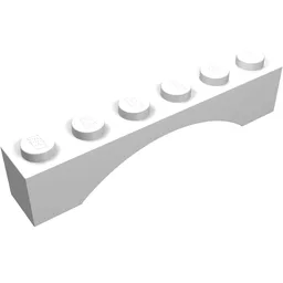 Brick Arch 1 x 6 / White