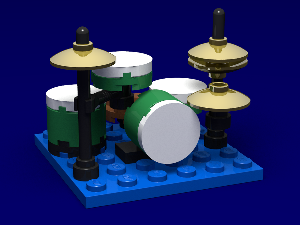 Lego Drum Kit (Minifig Scale)