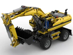 Wheeled Excavator LEGO 8043 Modification