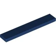 Tile 1 x 6 with Groove / Dark Blue