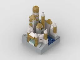 White & gold palace