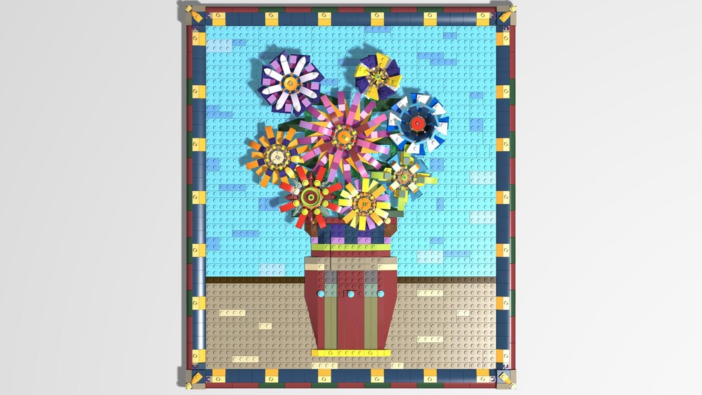 Lego Floral Canvas - 2