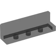 Panel 1 x 4 x 1 with Rounded Corners [Thin Wall] / Trans-Black